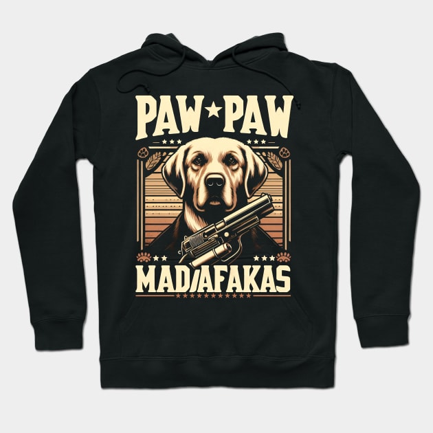 Pew Pew Madafakas Labrador Retriever Crazy Vintage Funny Dog Owners Hoodie by T-shirt US